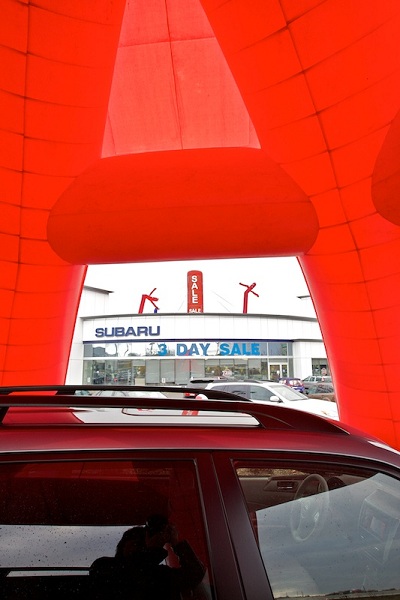 Inflatable Sales Blast: Big inflatable dome (inside)